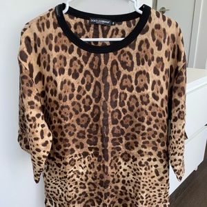 Dolce&Gabbana Leopard tshirt size 44, us xs
